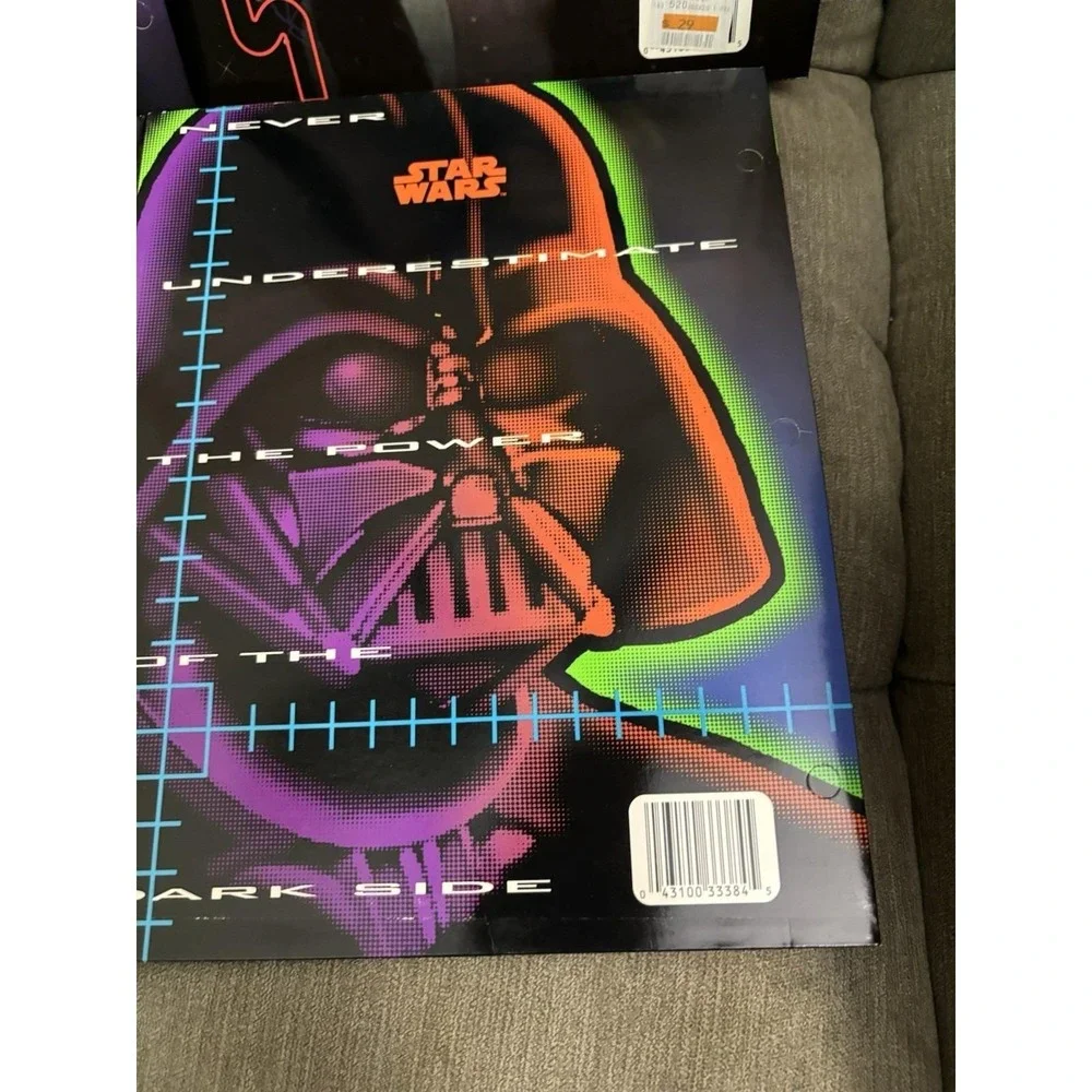 Vtg 1996 NOS Mead Star Wars 12x9 Portfolio School 4 Folder Lot read UNPUNCHED